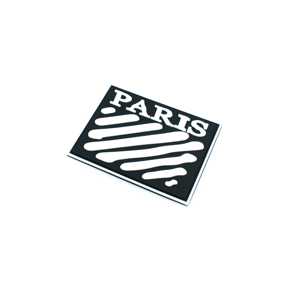 Лейба резиновая PARIS 6*7,8см черный, белый. Лейба Резина