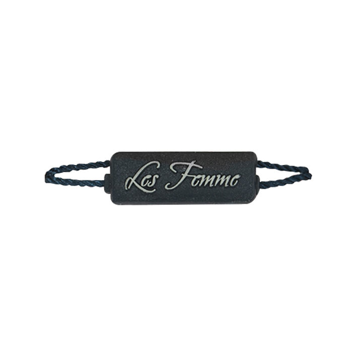Пломба Les Famme черная, серый, 1т.шт. Пломба с логотипом